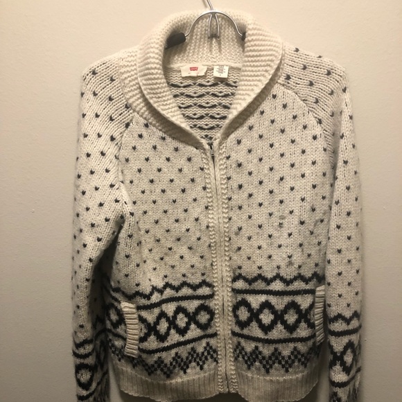 COPY - Levi’s M wool zip up sweater - Picture 1 of 4